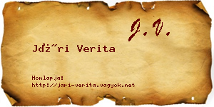 Jári Verita névjegykártya